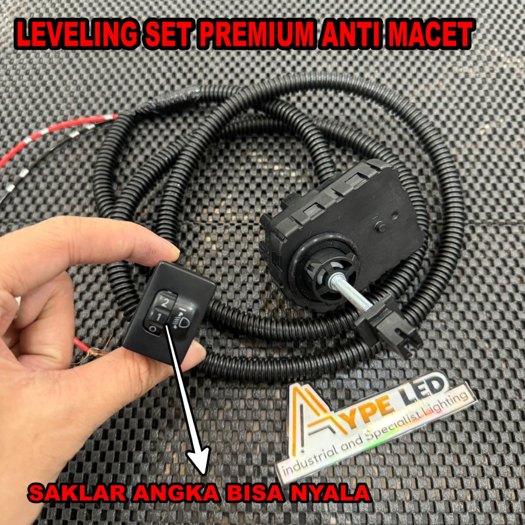 ALAT ELECTRIK AUTO LEVELING PLUS SAKLAR ANGKA FREE PIVOT ANTI MACET LEVELING OEM HEADLAMP MOTOR