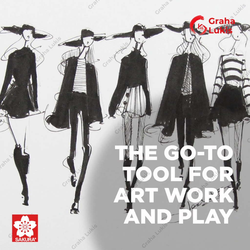 

SAKURA PMA BRUSH PEN BLACK - FINE, MEDIUM, BOLD BLACK