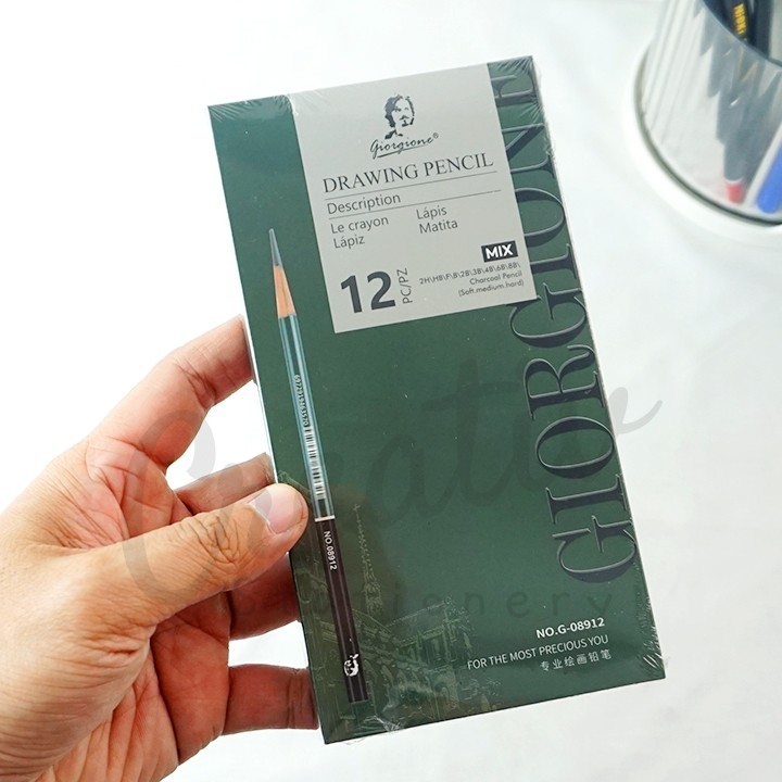 

Giorgione Drawing Pencil Pensil Sketsa 12 PC 2B 4B 6B 8B Charcoal G-08912 MIX