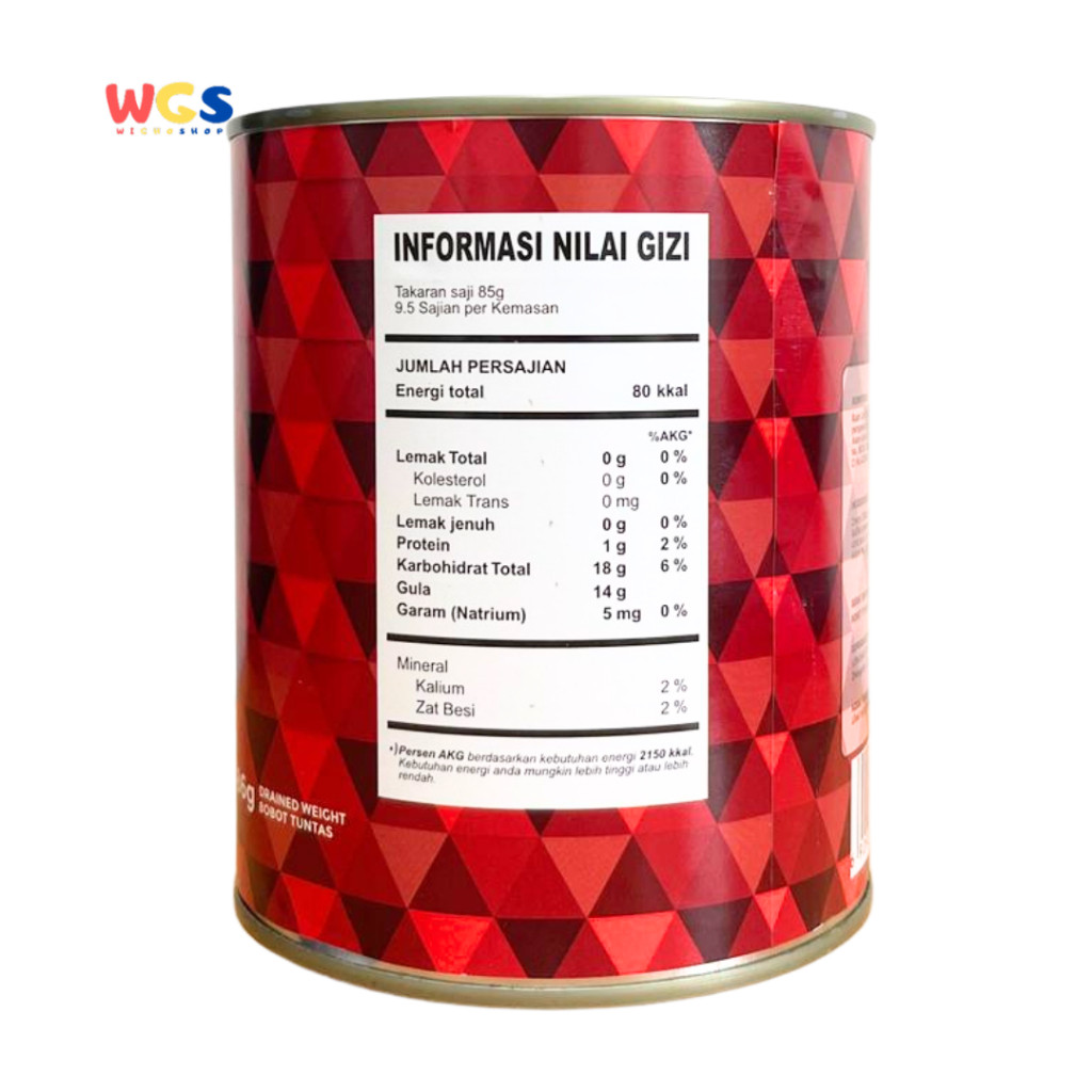 

WILMOND Dark Sweet Pitted Cherries in Syrup 825g - Buah Cherry Premium