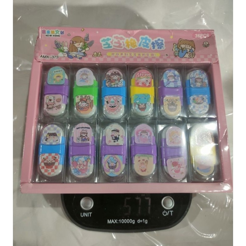 

penghapus Oval Box Mika Momo 36pc