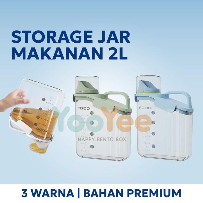 

Terlaris Yooyee Storage Jar Tempat Penyimpanan Sereal/Cereal / Beras/ Biji-Bijian Wadah Minyak