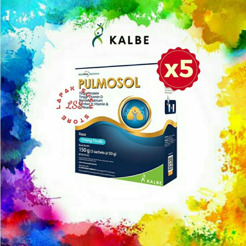 

5 Box - Pulmosol Creamy Vanilla 150gr