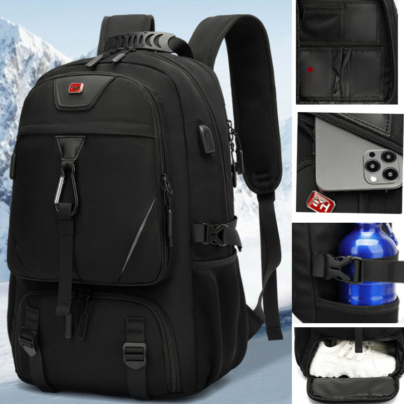 50/60/80L Unisex Men Outdoor Backpack Usb Large Capacity Travel Pack Sports Trekking Rucksack Hiking