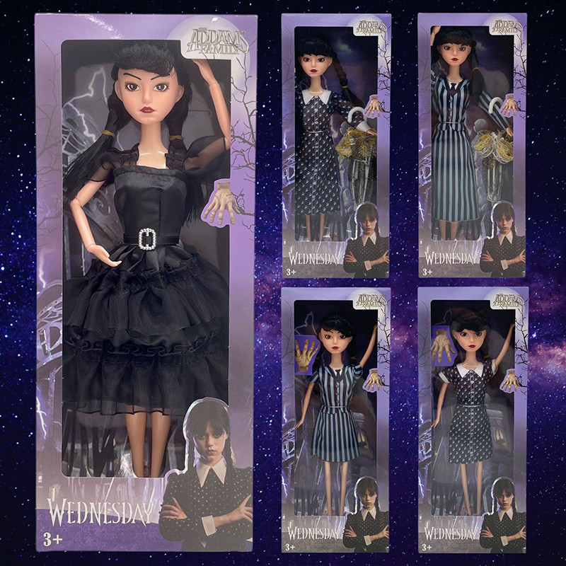 Wednesday Addams Cute Action Figure  ildren Toys Addams Family 1/6 30Cm Anime Bjd Doll Room