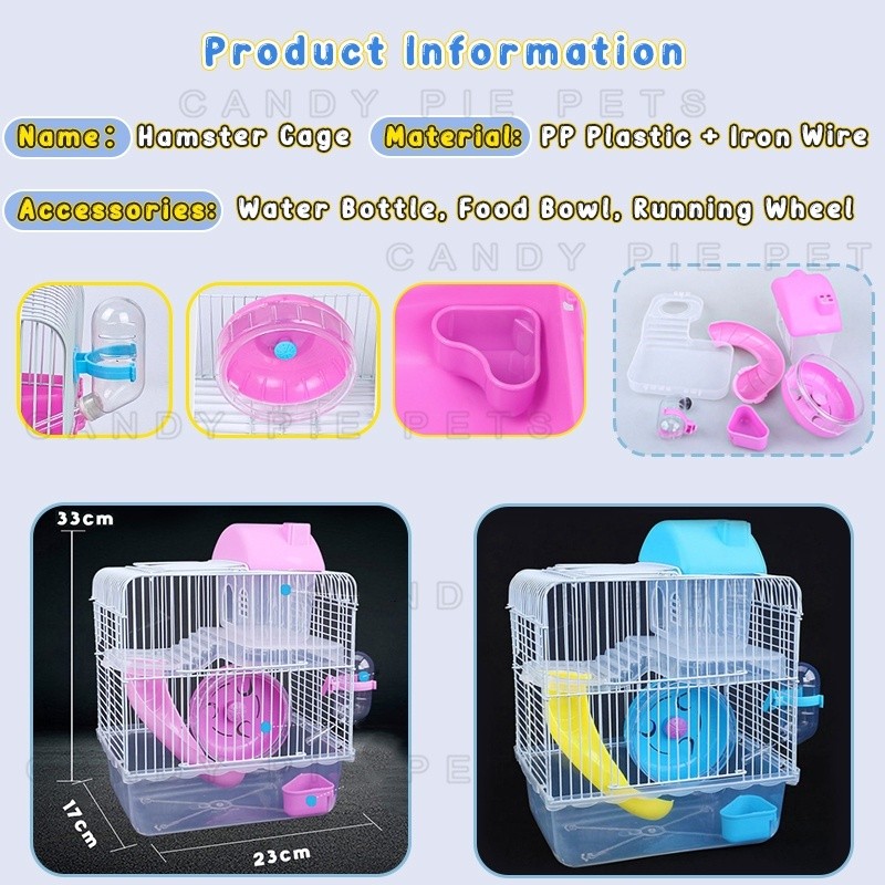 1 SET RUMAH HAMSTER KANDANG HAMSTER AKRILIK BESAR KANDANG SUGAR GLIDER MARMUT