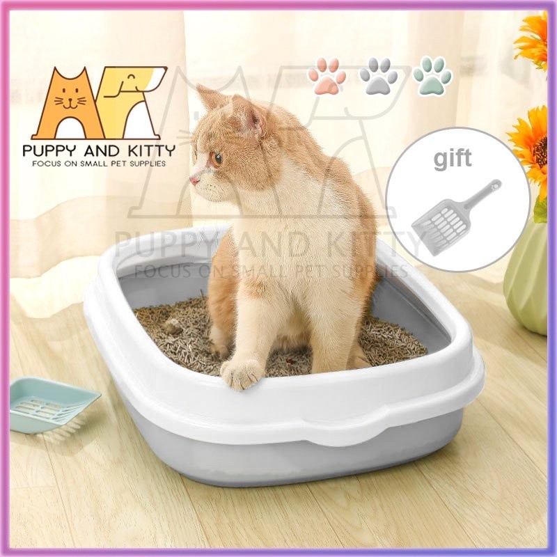 KOTAK KOTORAN KUCING BASKOM PASIR KUCING BAK PASIR KUCING BESAR BOX PASIR KUCING CAT LITTER BOX