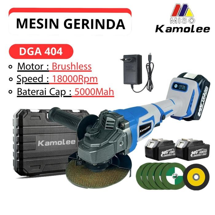 Kamolee Electric Angle Grinder Cordless/Mesin Gerinda 4Inch Brushless