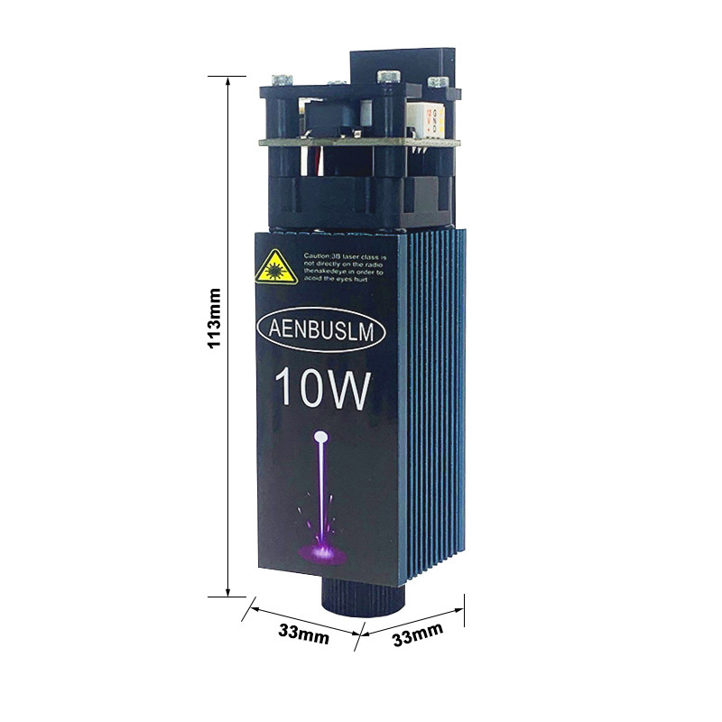 AENBUSLM 10W Laser Engraving Head CNC 450nm Laser Engraver Module Wood Working DIY Tools Laser Cutti