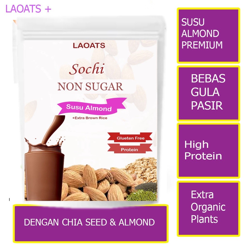 

Susu Diet Almond Whey Protein Susu Rendah Lemak Sereal Diet Pengganti Makan Susu Slim Fit Penurun