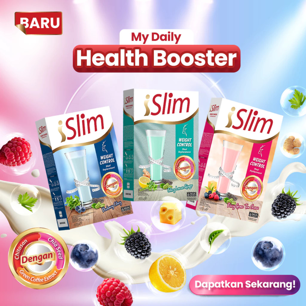 

iSlim Weight Control Minuman Diet Penurun Berat Badan Tinggi Nutrisi Susu Diet Healtyslim isi 6pc