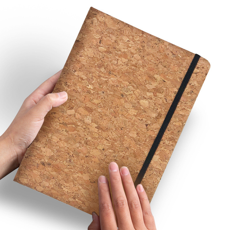 

A5 Retro Line Paper Notebook Memo Pad Notepad Diary Planner Portable Cork Cover 200 Pages Notebooks