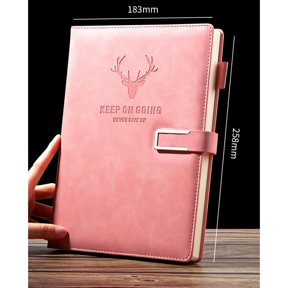 

A5 Thick Notebook Journal Pu Hard Cover Diary Notepad European Style Student Sketchbook Stationery