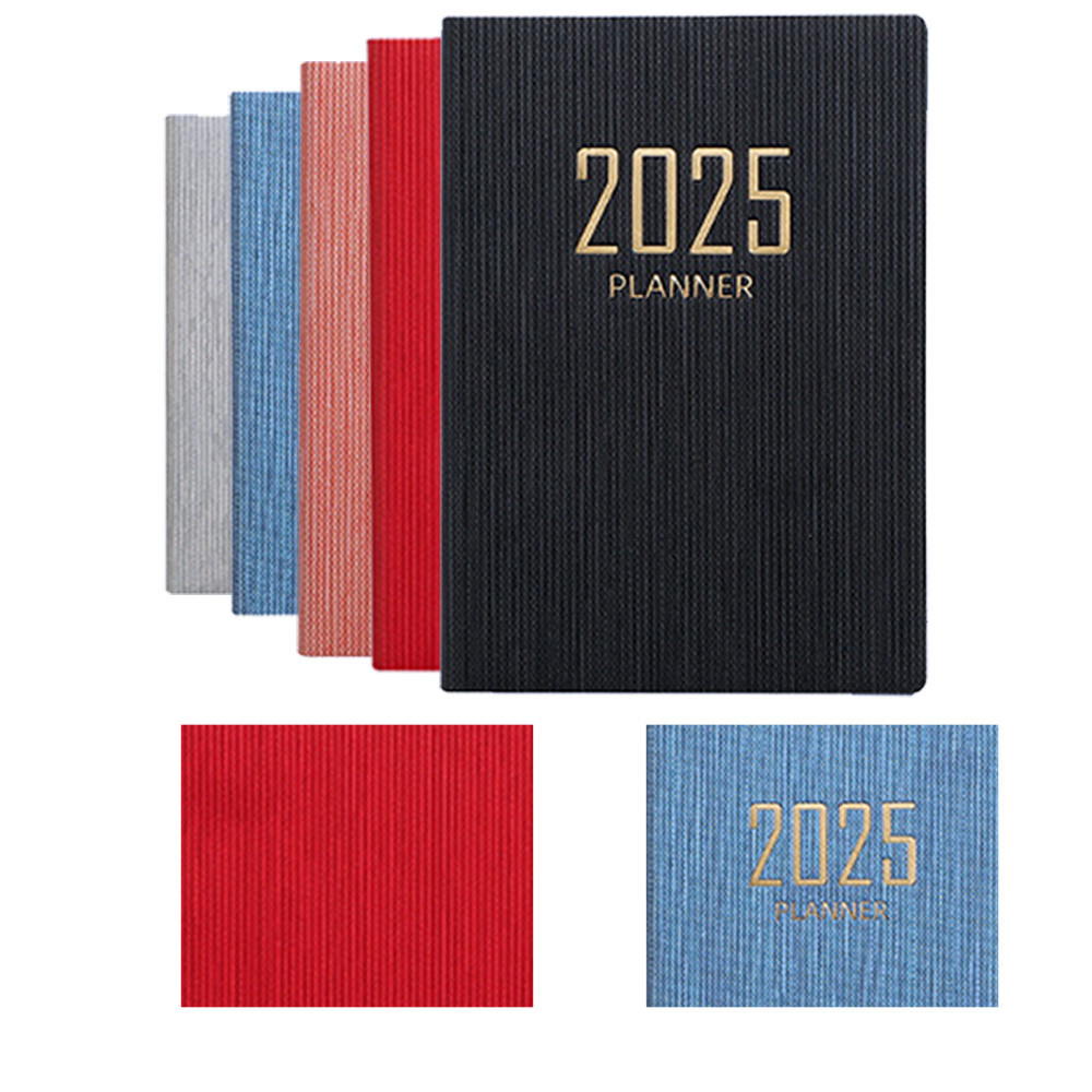 

2025 New Portable A7 Pocket Planner Pu Cover 365Day Daily Weekly Schedule Notebook Calendar Journal