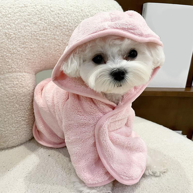 

Pet Dog Towels Bathrobes Soft Drying Bath Pet For Cat Hoodies Puppy Super Absorbent Bathrobes