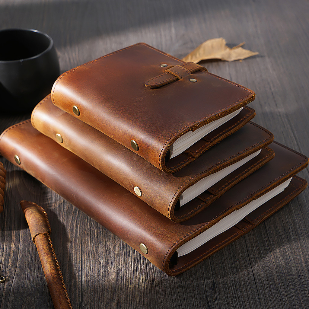 

Aiguoniu Vintage Genuine Leather Notebook Diary Travel Journal Planner Sketchbook Agenda School