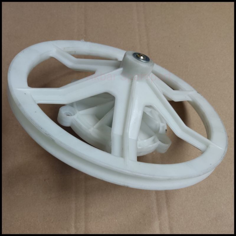 Gear Box Mesin Cuci 2 Tabung Aqua Sanyo 1 Set Plus Pulley Puly Gearbox Puli