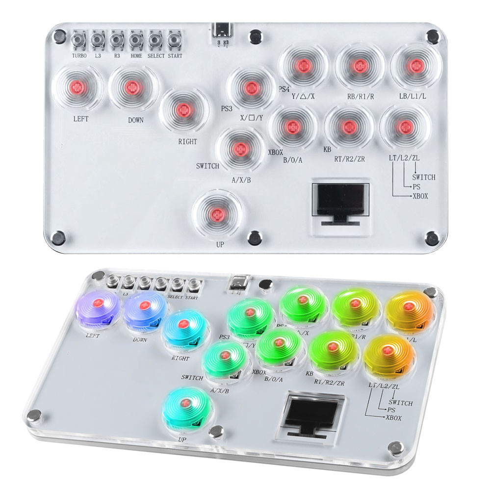 Leverless Controller Fight Sticks Mini Fighting Game Arcade Stick Arcade Fightstick Stickless Arcade