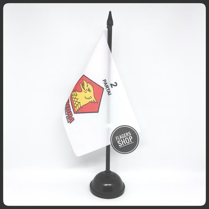 

Flagers - [Paket] Bendera Meja Indonesia + Partai Gerindra