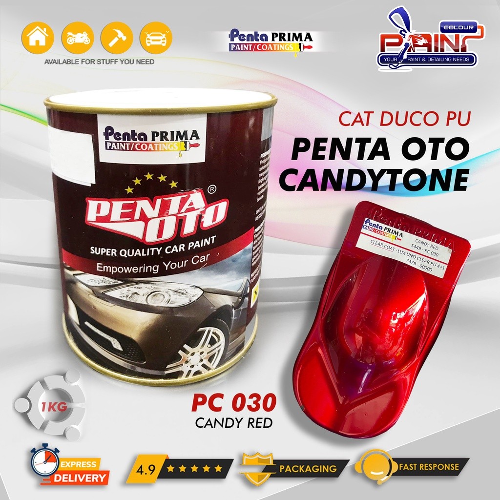 Bararoomkey_ Cat Candy Tone Candy Red Pu Penta Oto Pc 030 - Candy Red