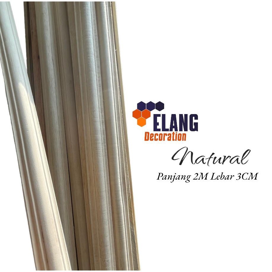Bararoomkey_ List Profil Kayu Wall Moulding Harga/ 2 Meter