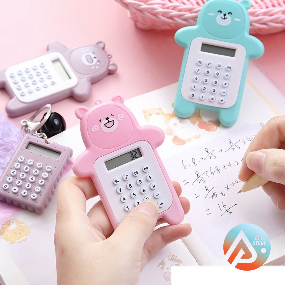 

BARU APEN KALKULATOR MINI MOTIF BEAR CALKULATOR PORTABLE BERUANG PERLENGKAPAN SEKOLAH ANAK BARANG