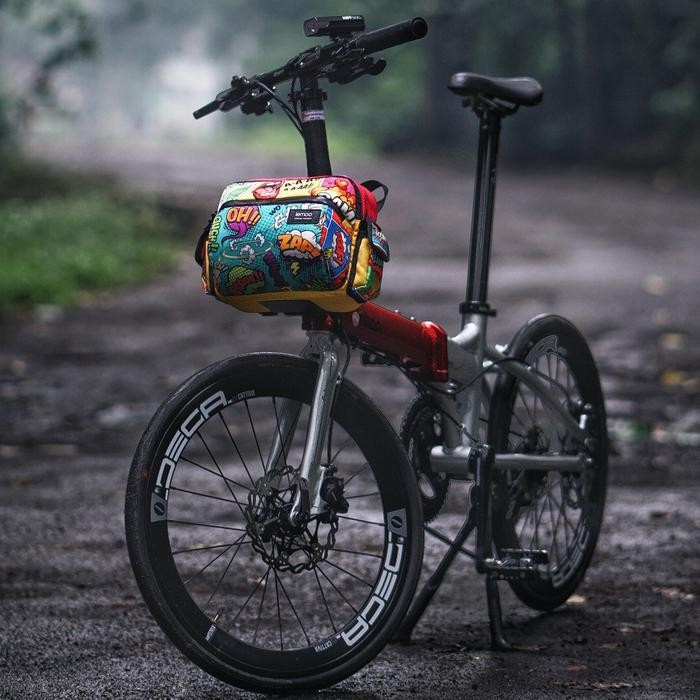 Pacific United - Tas Sepeda Lipat Frontblock Bag - Comic Series