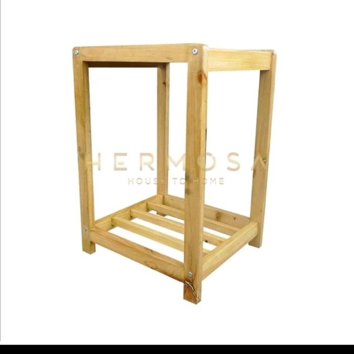 New` Kaki Meja Dispenser Guci Kayu Ramin/Jati