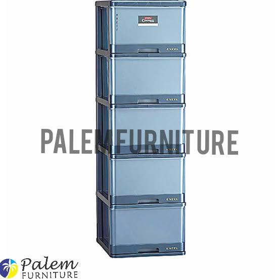 LEMARI PLASTIK EXCEL SUSUN 5 LION STAR L5 gjah