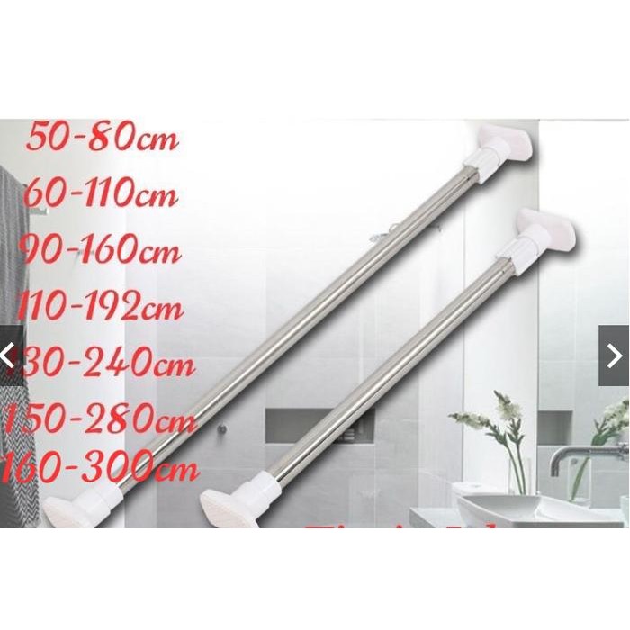 tiang gantungan flexible tanpa paku/ tiang horden / tiang jemuran