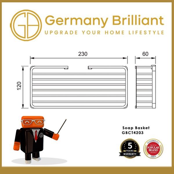 Terlaris Germany Brilliant Rak Toilet Gbct4203