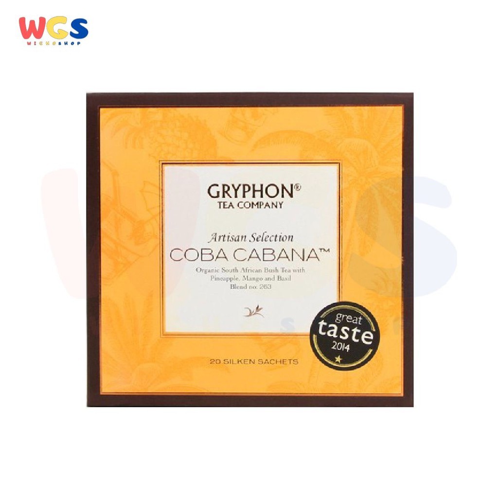 

READYY! Gryphon Tea Bag Coba Cabana Organic South African Bush Tea 1 Silken Sachet