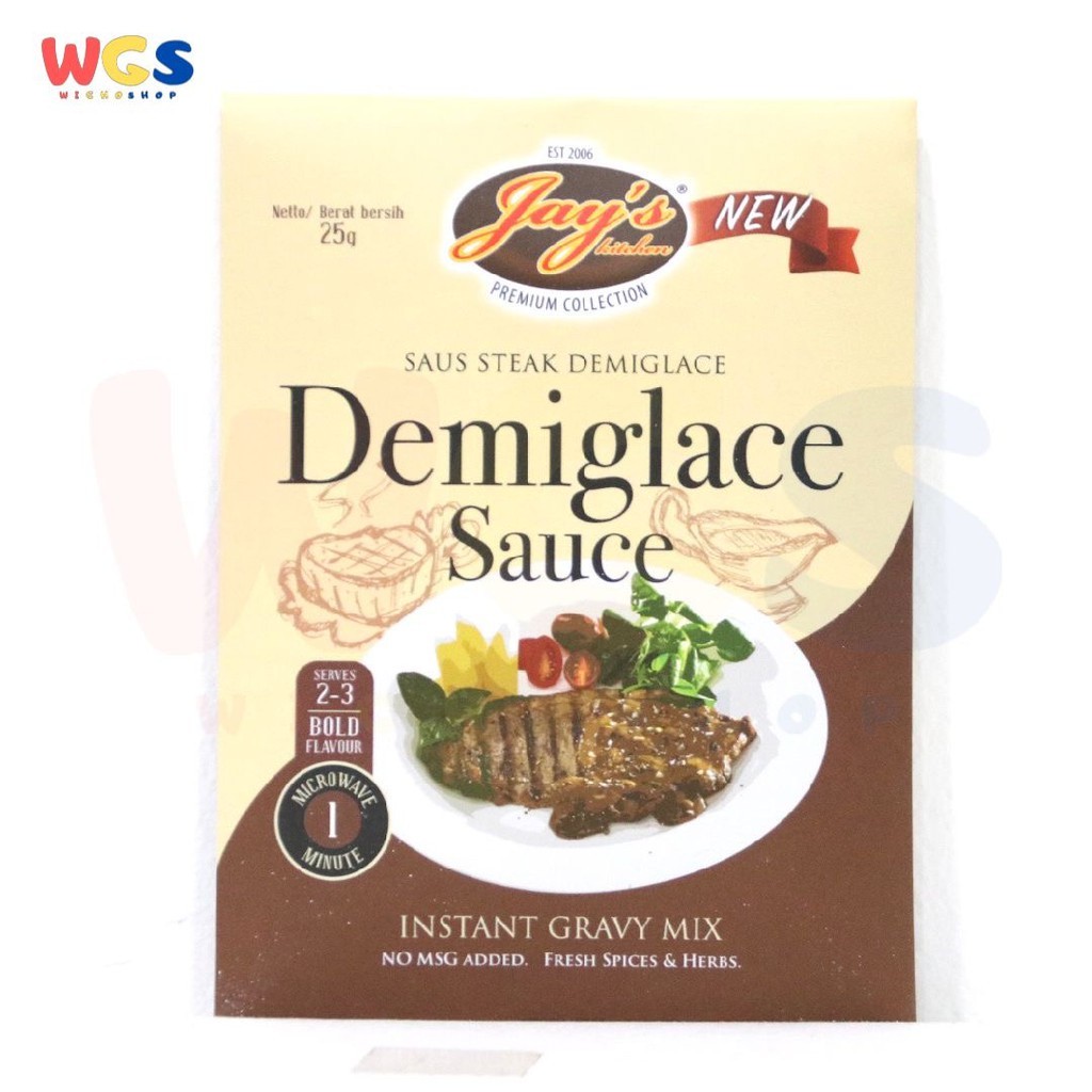 

READYY! Jay's Kitchen Jays Demiglace Sauce 25g - Saus Steak Demiglace