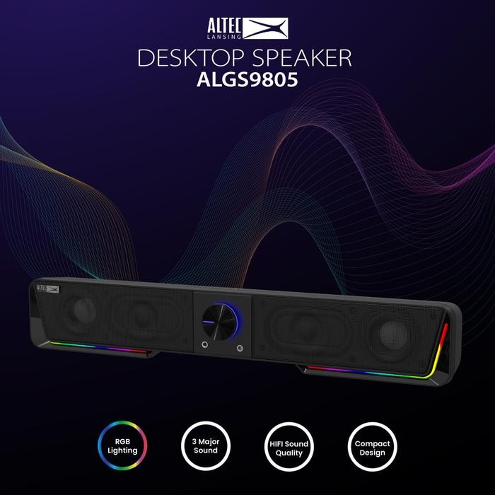 Promo Altec Lansing Speaker Stereo Soundbar Algs9805