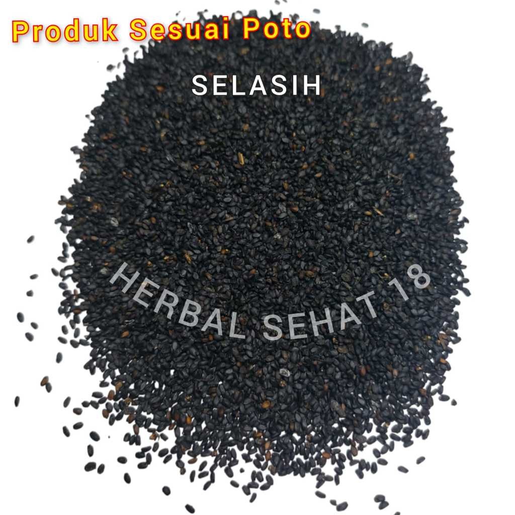 

1 Kilogram - Terlaris Biji Selasih / Basil Seeds / Selasih Es Jumbo [PREMIUM]