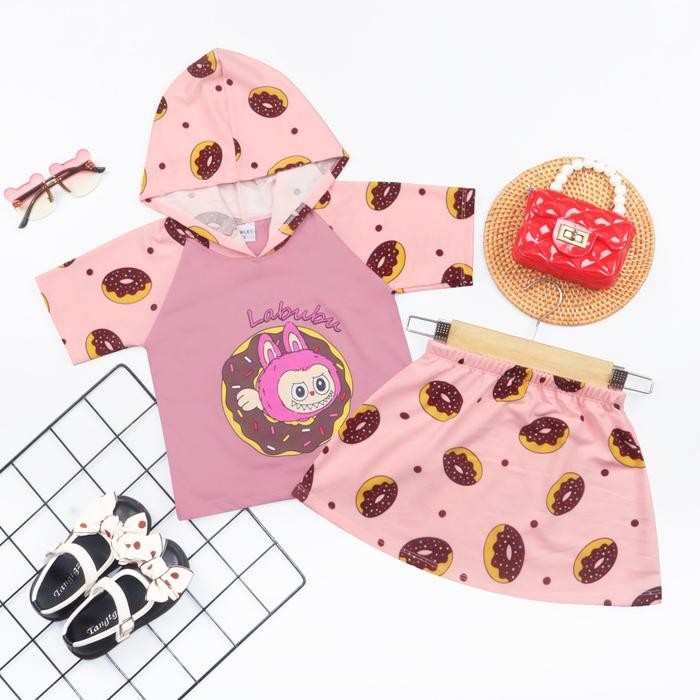 Setelan Rok anak perempuan model korea / setelan rok bordir / setelan rok anak cute / setelan rok