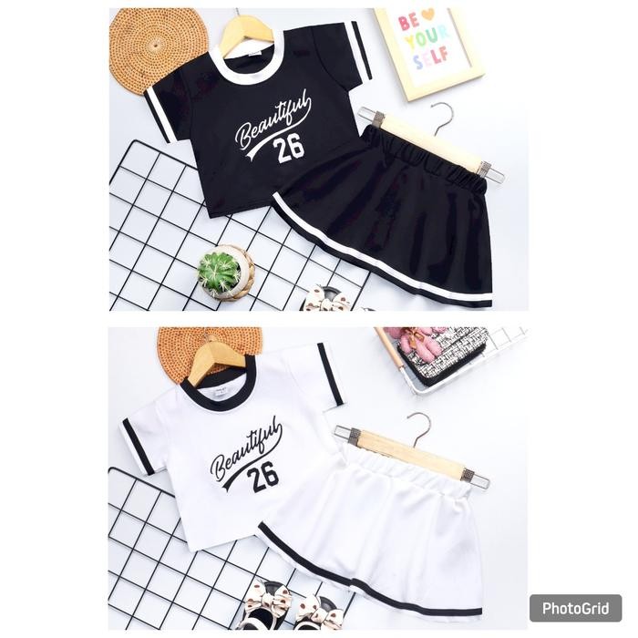 Setelan Rok anak perempuan model korea / setelan rok bordir / setelan rok anak cute / setelan rok