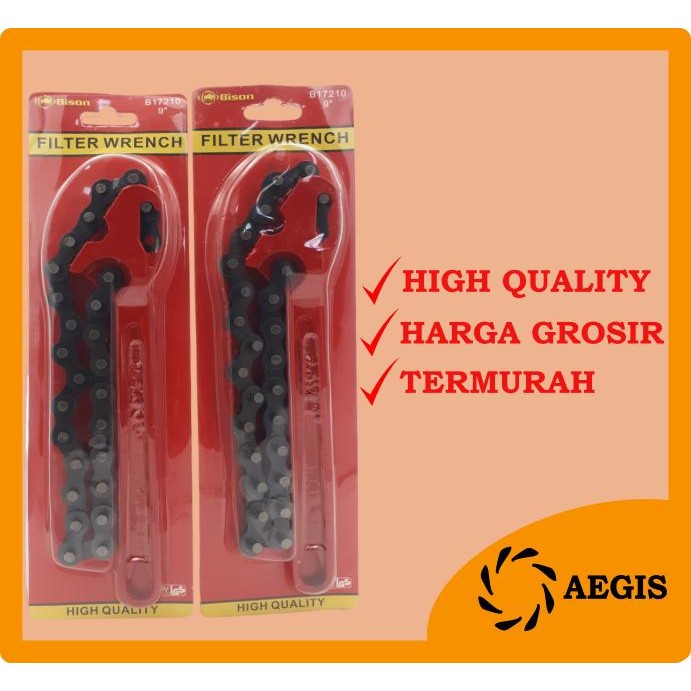SALE BISON KUNCI FILTER RANTAI 9 INCH PEMBUKA FILTER OLI FILTER SOLAR MODEL RANTAI UNIVERSAL