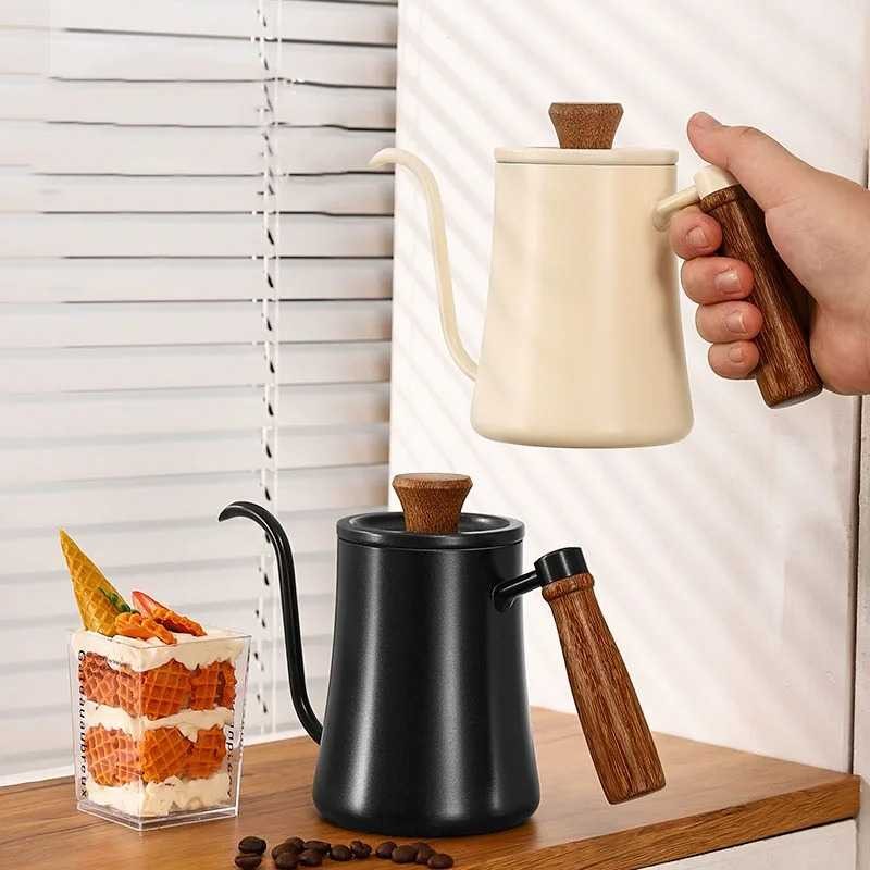 

Dua Cangkir Ketel Tuang Leher Angsa 500ml Two Cups Gooseneck Pour Over Kettle 500ml Warna Hitam