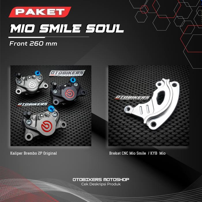 PREMIUM PAKET Kaliper Brembo 2P Depan 220 260 Mio Sporty 5TL Smile Soul