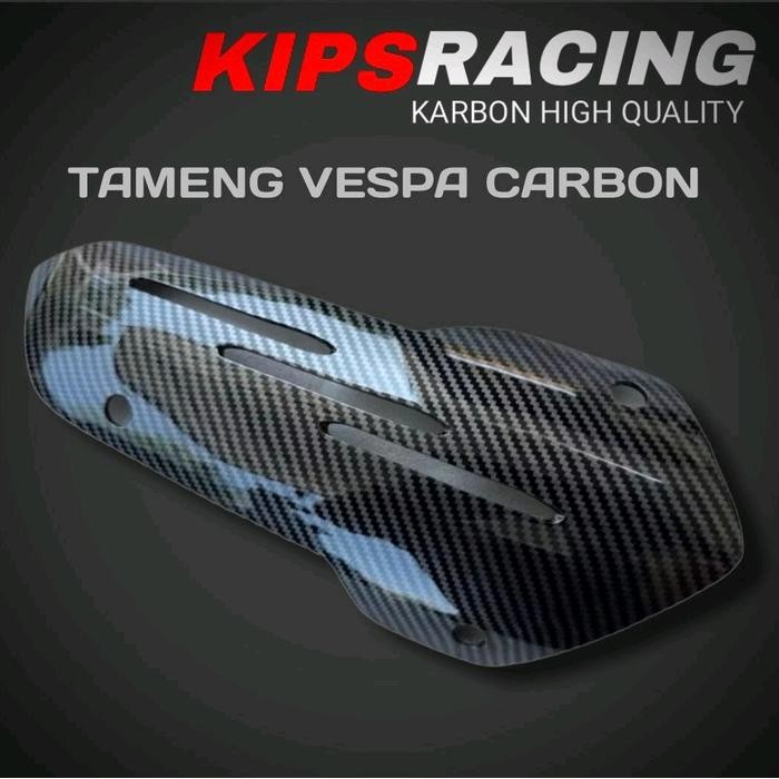 PREMIUM TUTUP KNALPOT VESPA SPRINT CARBON / Tutup knalpot vespa sprint carbon tameng kanlpot vespa