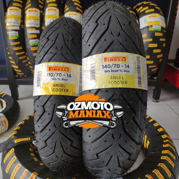 PREMIUM Paket Ban Pirelli Angel Scooter 110/70-14 & 140/70-14 Aerox 155