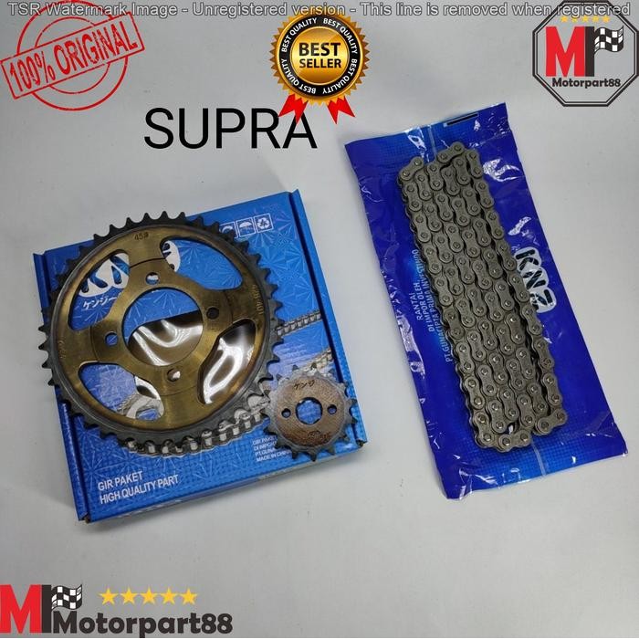 PREMIUM GEAR PAKET GIR SET SUPRA X SUPRA FIT OLD 15-40T / 428H - 104L KNZ