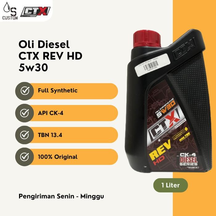 PREMIUM Oli Diesel CTX Rev HD 5w30 1 Liter Full Synthetic