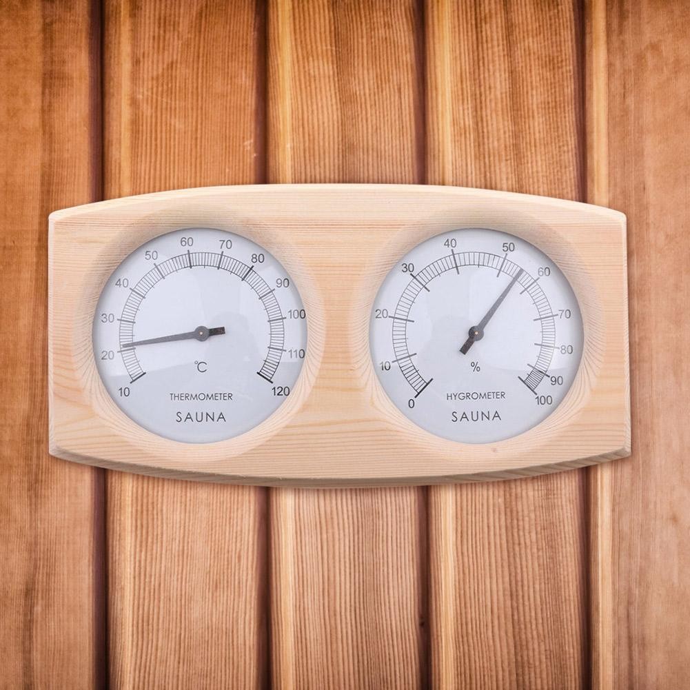 Termometer Sauna Kayu Higrometer 2 In 1 Pengukur Suhu Kelembapan Ruang Sauna Meteran Pengukur Suhu K