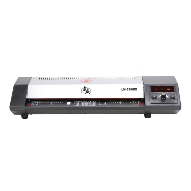 Laminator LM-330iDX commercial household laminator shows 4-roll laminator