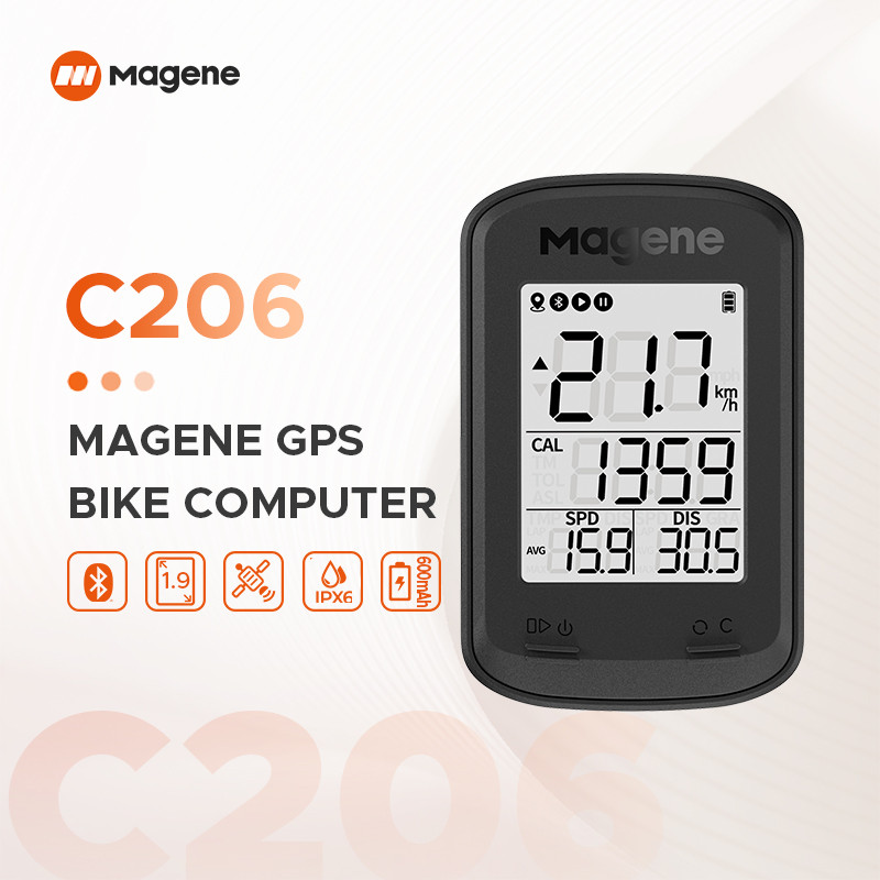 Magene GPS Sepeda Komputer Speedometer Nirkabel Sepeda MTB Jalan Penghitung Bersepeda Bluetooth