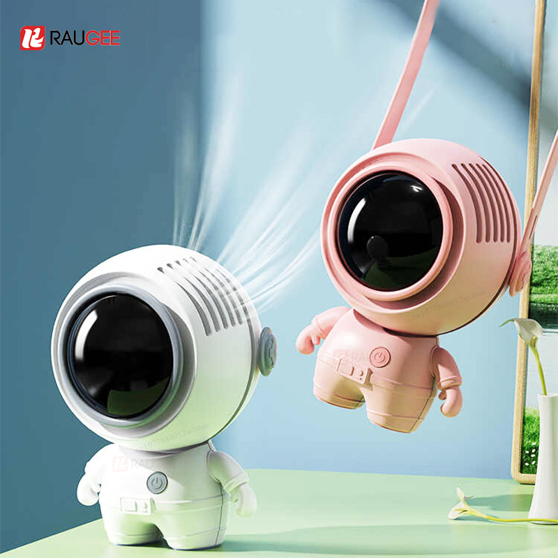 Portable Neck Fan Mini Handheld Fan Rechargeable Hand Fan For Outdoor Small Astronaut Usb Hang Neck