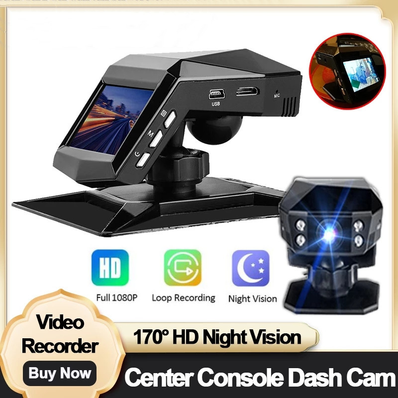 Kamera Dasbor Dvr Mobil Hd 1080P Perekam Video 170 Sudut Tampilan Malam Perekam Mobil Perekam Siklus