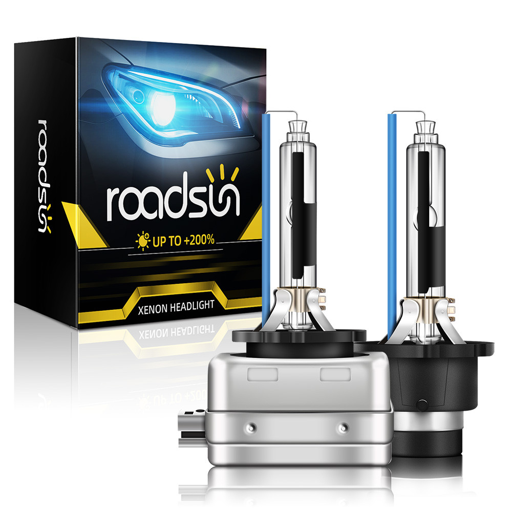 Roadsun 2x Lampu Otomatis D1S D2S D3S D4S Xenon HID Bohlam Mobil 12V 35W D1R D2R D3R D4R Lampu Depan